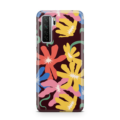 Abstract Flowers Huawei P40 Lite 5G Phone Case