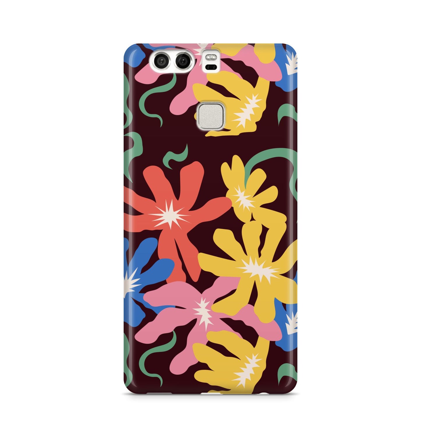 Abstract Flowers Huawei P9 Case