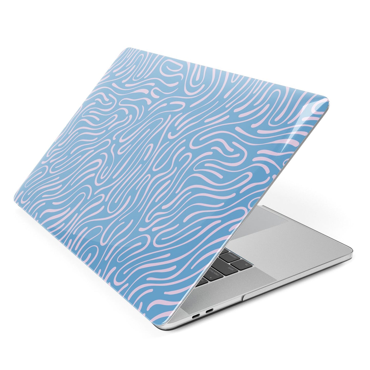 Abstract Ocean Pattern Apple MacBook Case Side View