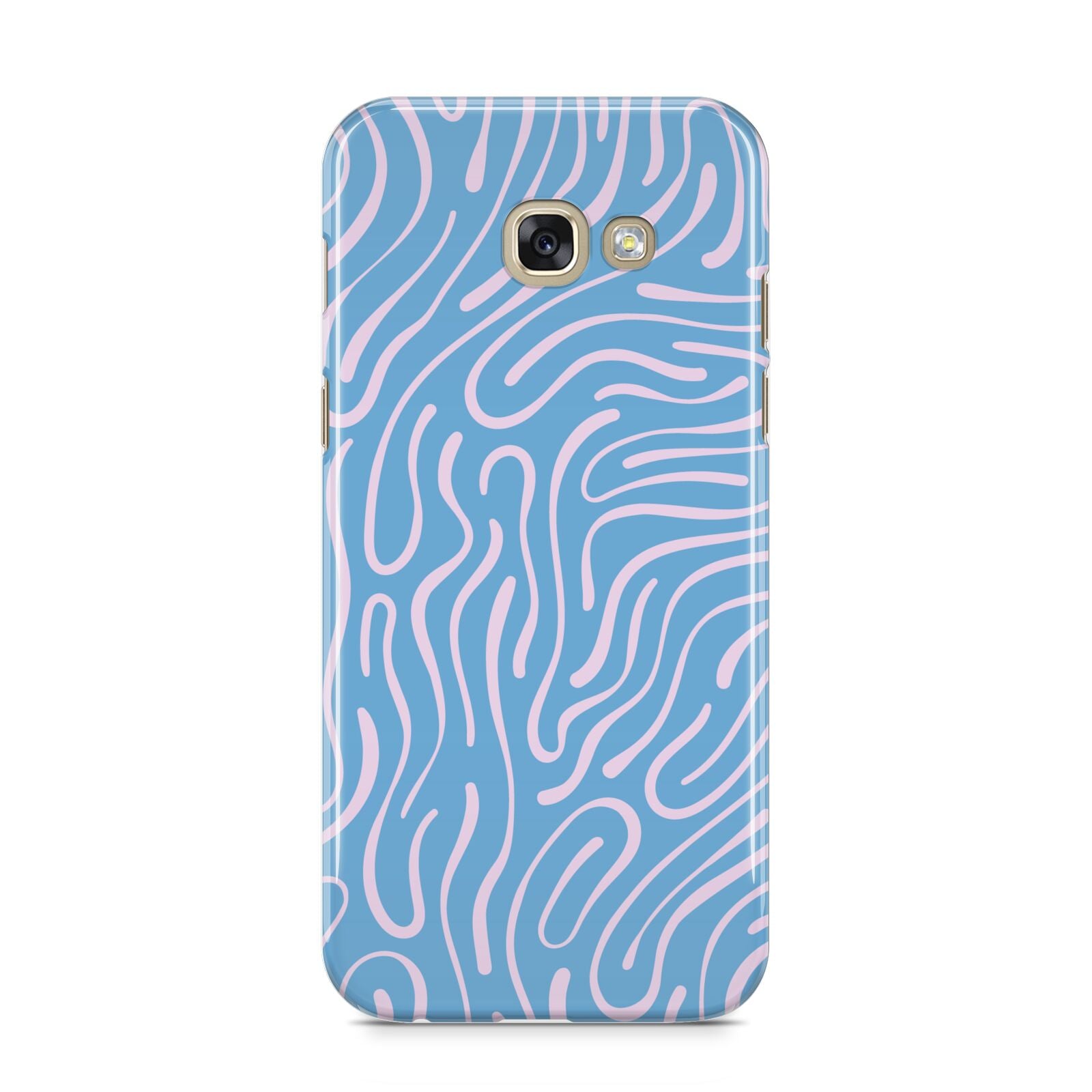 Abstract Ocean Pattern Samsung Galaxy A5 2017 Case on gold phone