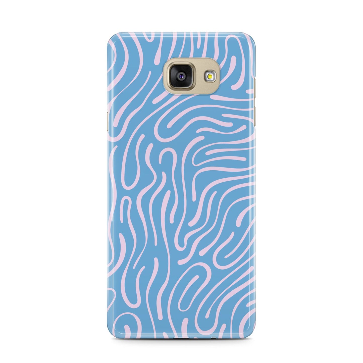 Abstract Ocean Pattern Samsung Galaxy A7 2016 Case on gold phone