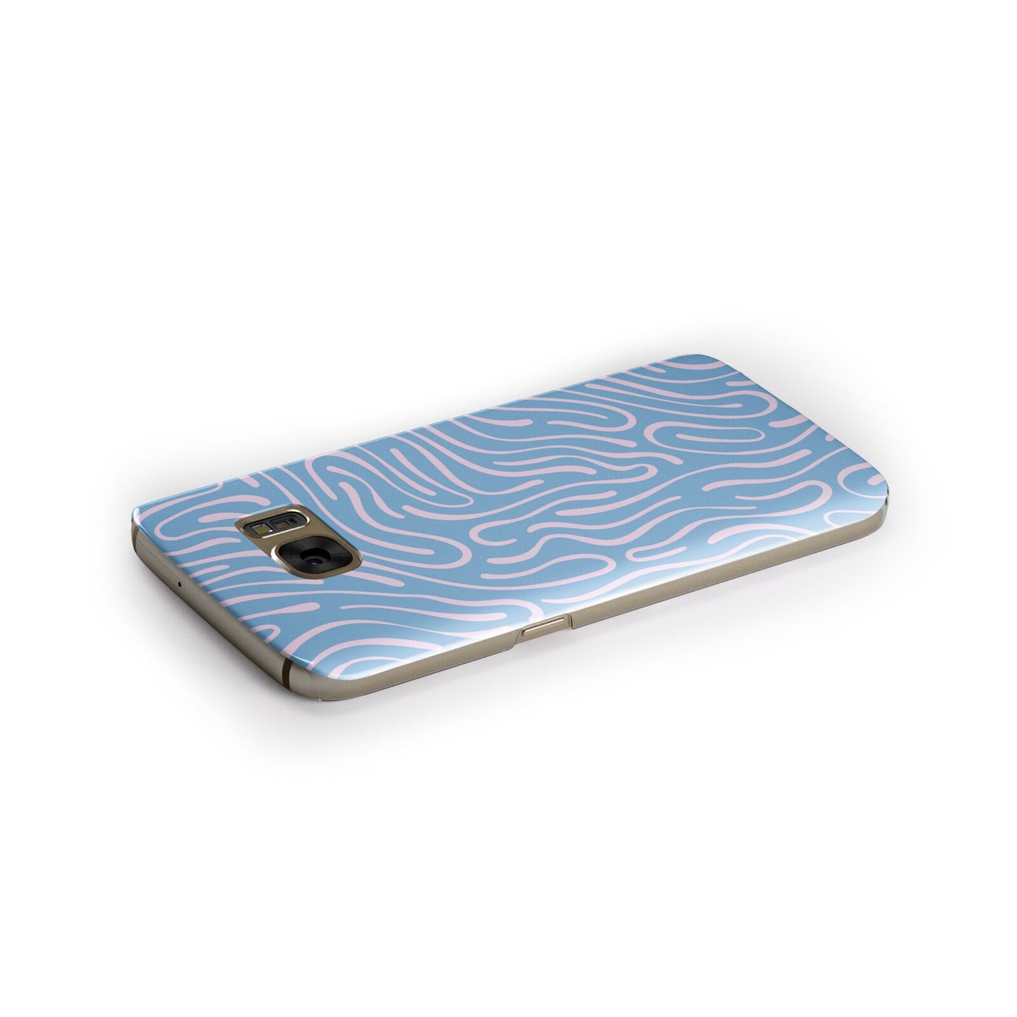 Abstract Ocean Pattern Samsung Galaxy Case Side Close Up