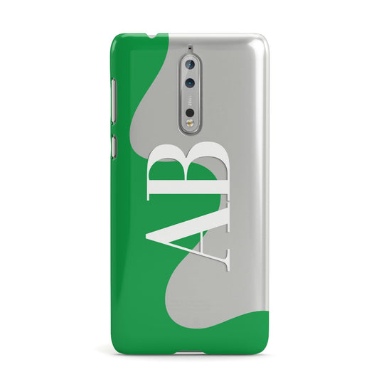 Abstract Personalised Initials Nokia Case