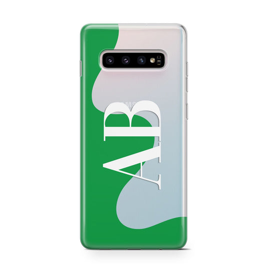 Abstract Personalised Initials Protective Samsung Galaxy Case