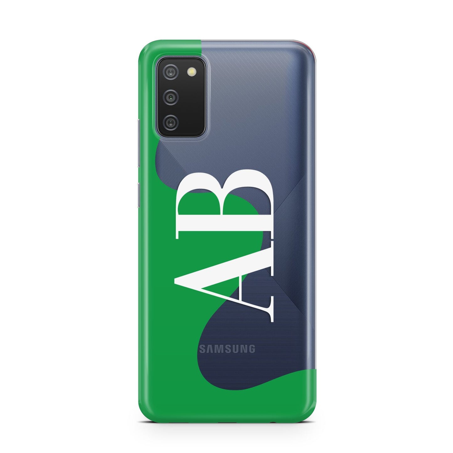 Abstract Personalised Initials Samsung A02s Case