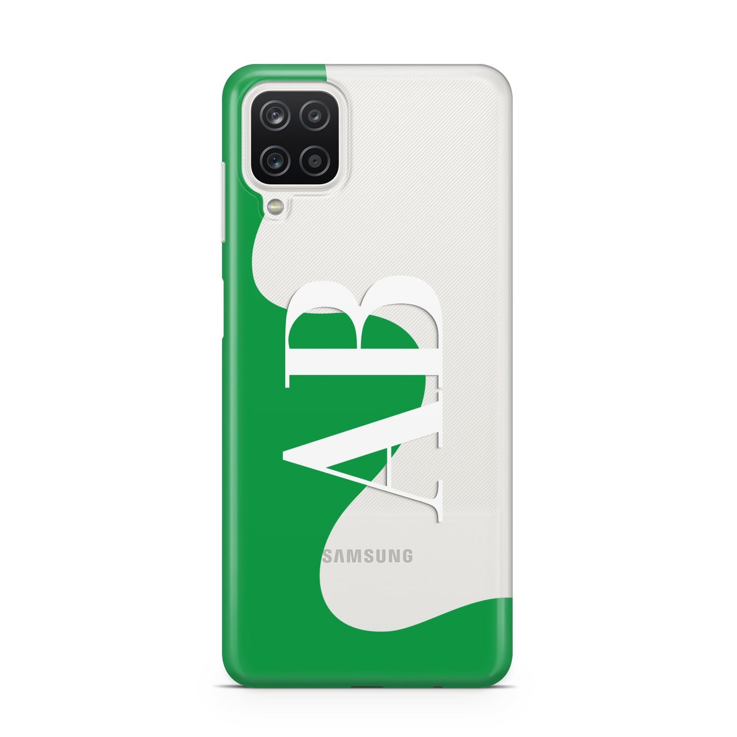 Abstract Personalised Initials Samsung A12 Case