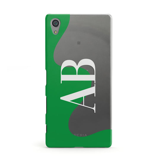 Abstract Personalised Initials Sony Xperia Case