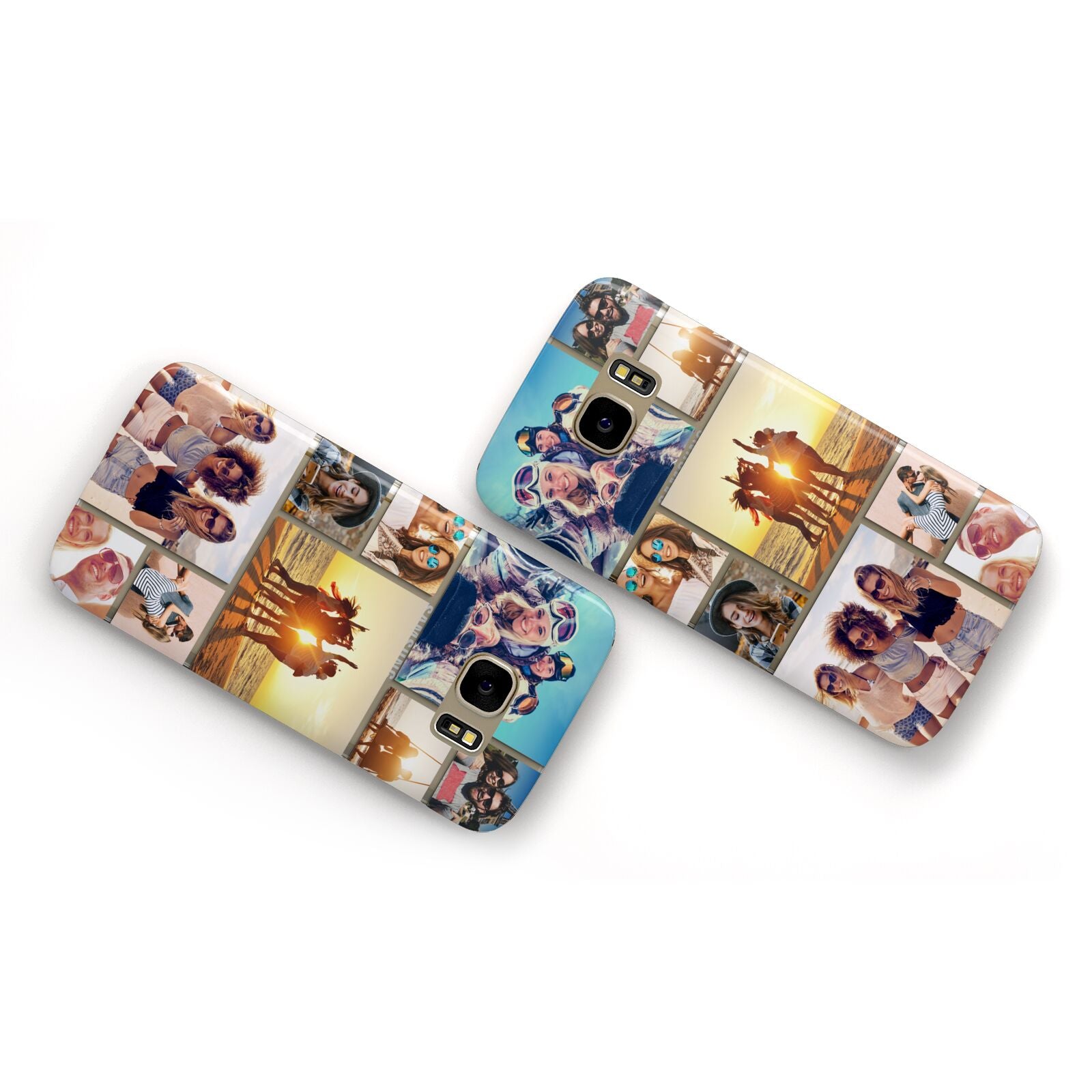 Abstract Photo Collage Upload Samsung Galaxy Case Flat Overview