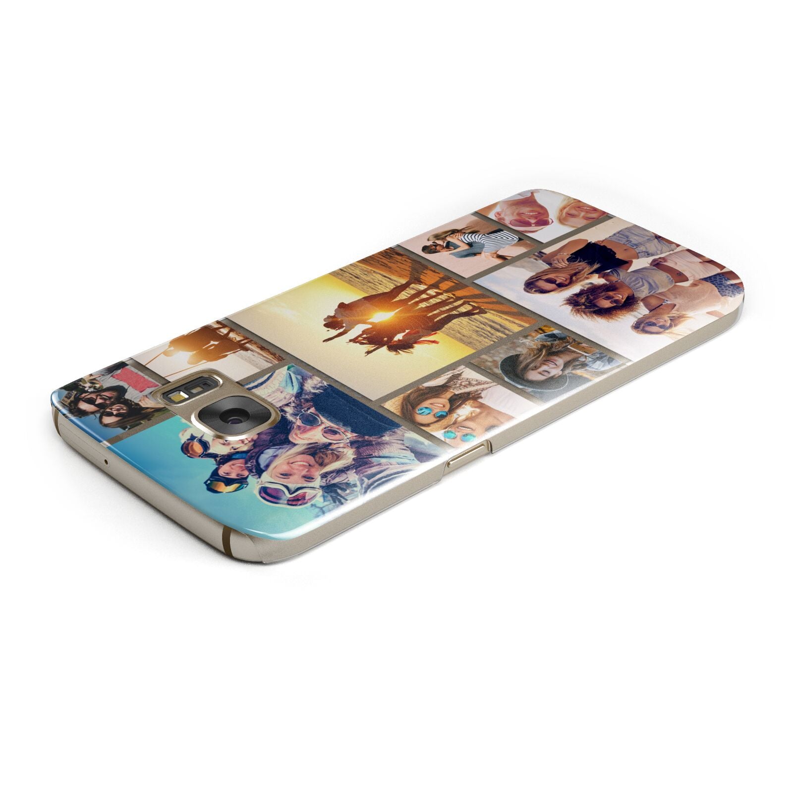 Abstract Photo Collage Upload Samsung Galaxy Case Top Cutout