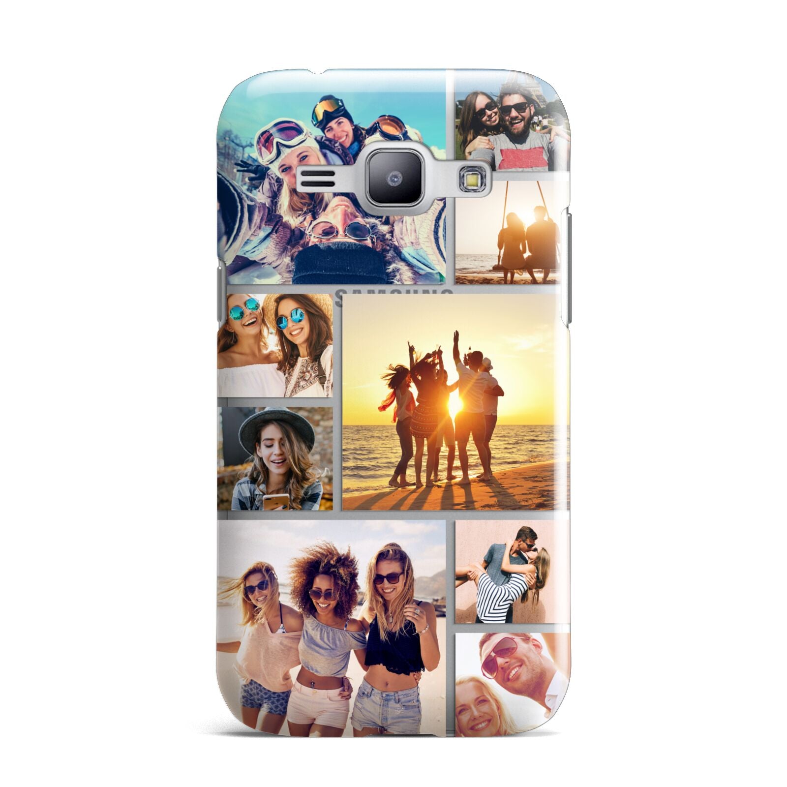 Abstract Photo Collage Upload Samsung Galaxy J1 2015 Case