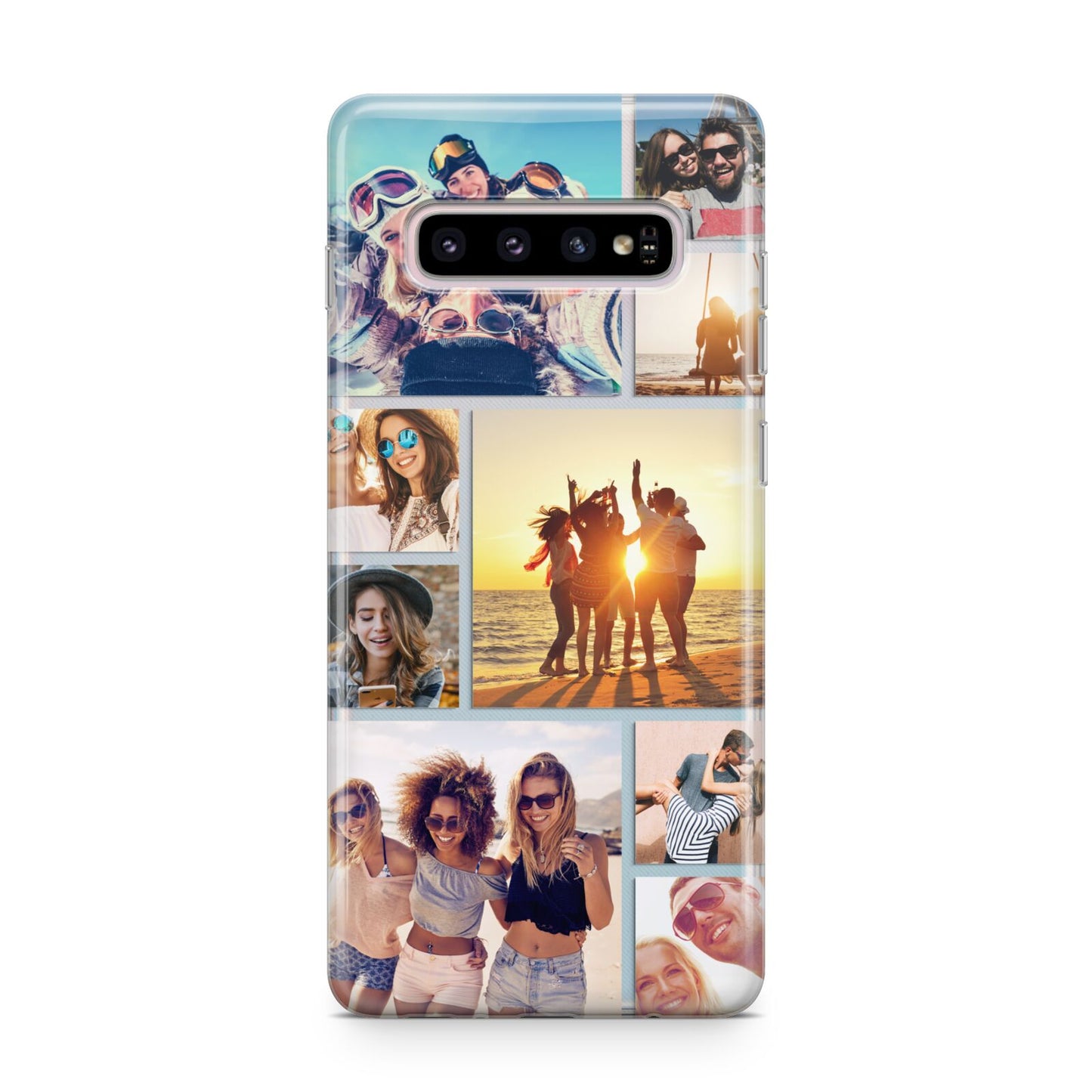 Abstract Photo Collage Upload Samsung Galaxy S10 Plus Case