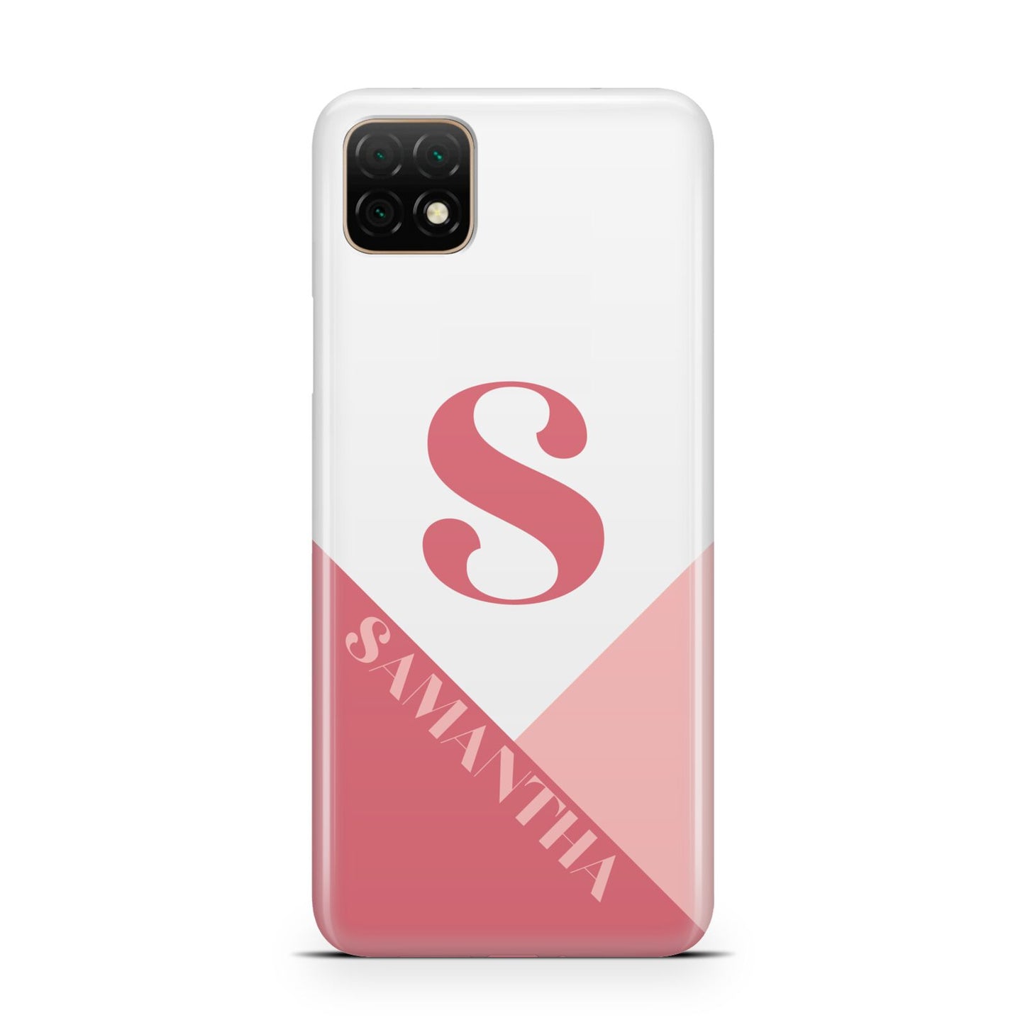 Abstract Pink Initial with Name Huawei Enjoy 20 Phone Case