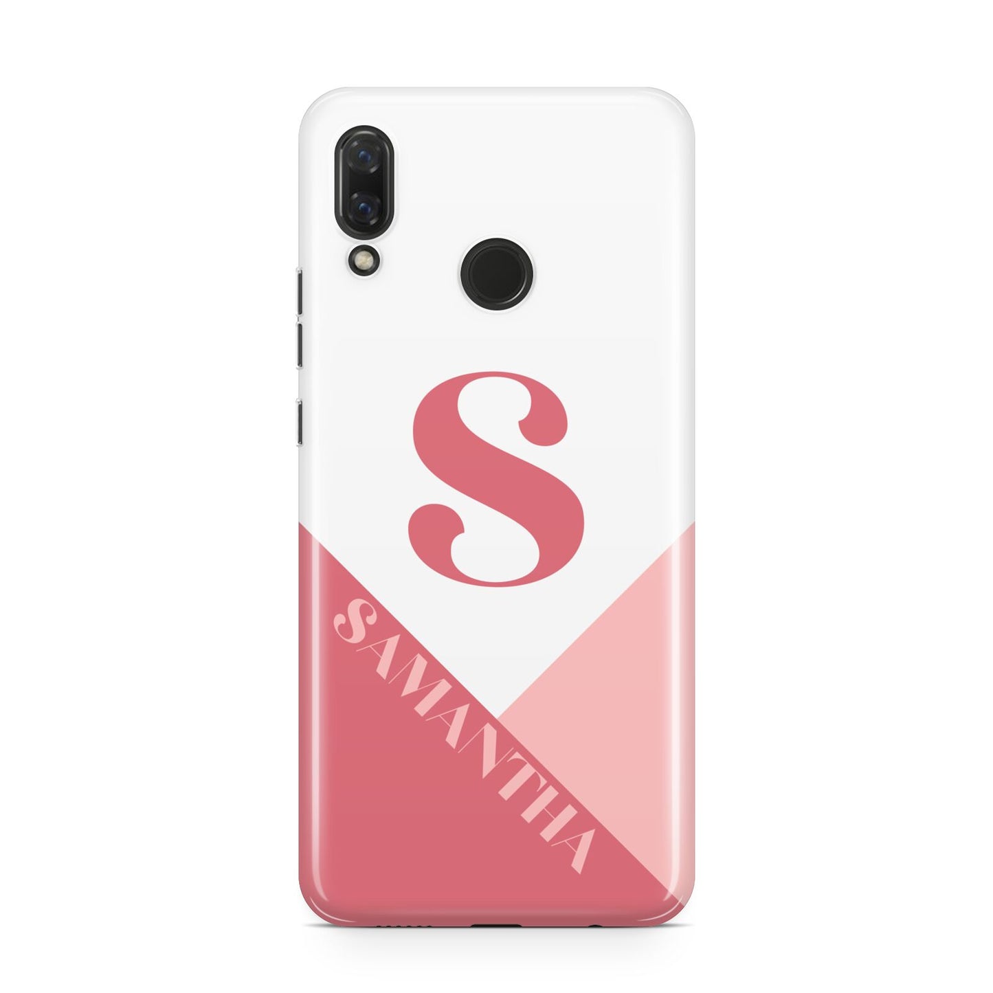 Abstract Pink Initial with Name Huawei Nova 3 Phone Case