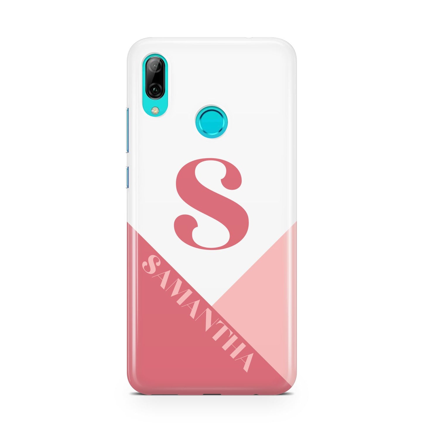 Abstract Pink Initial with Name Huawei P Smart 2019 Case