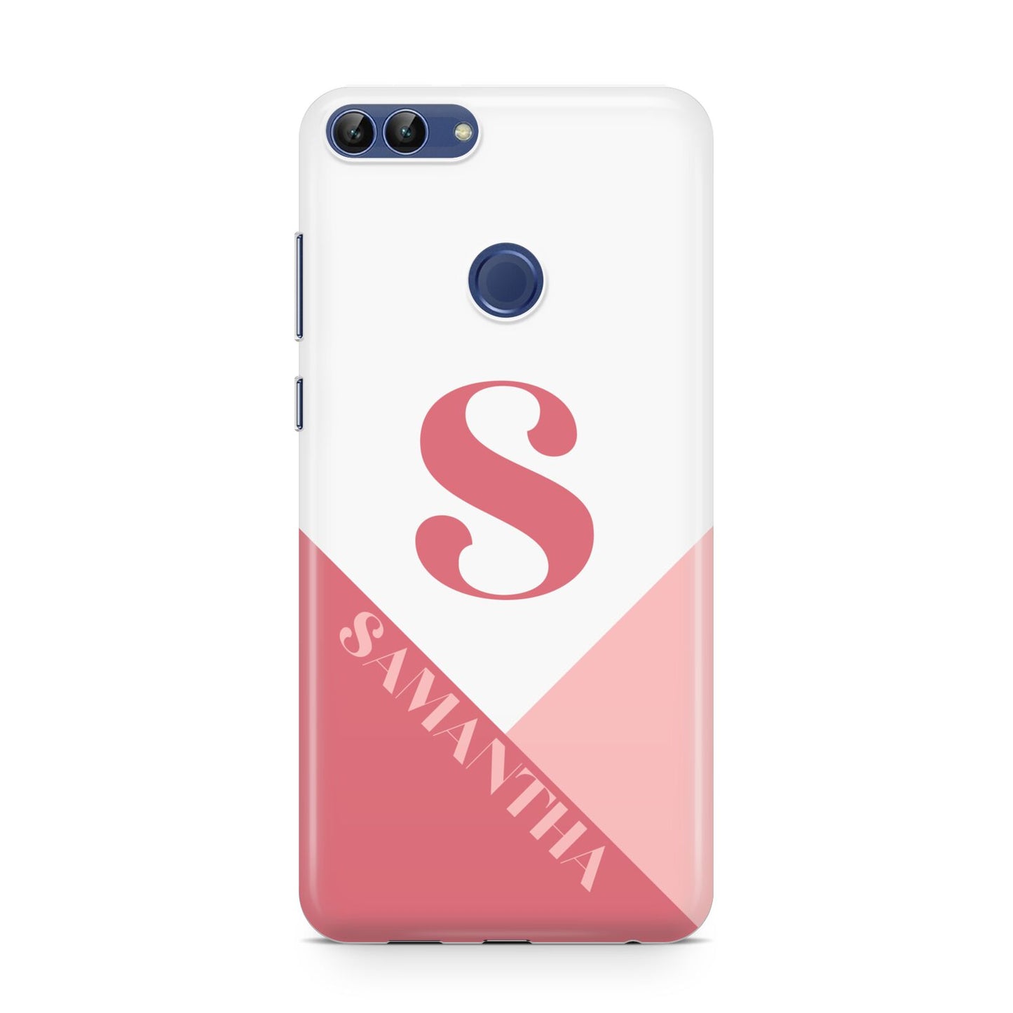 Abstract Pink Initial with Name Huawei P Smart Case