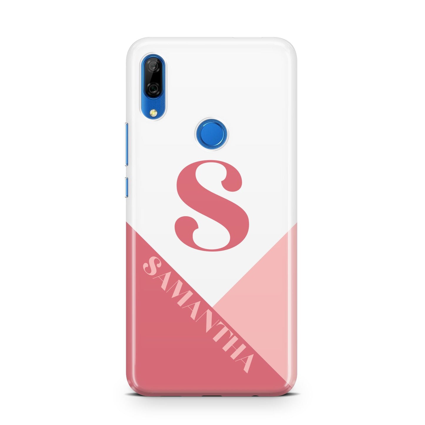 Abstract Pink Initial with Name Huawei P Smart Z