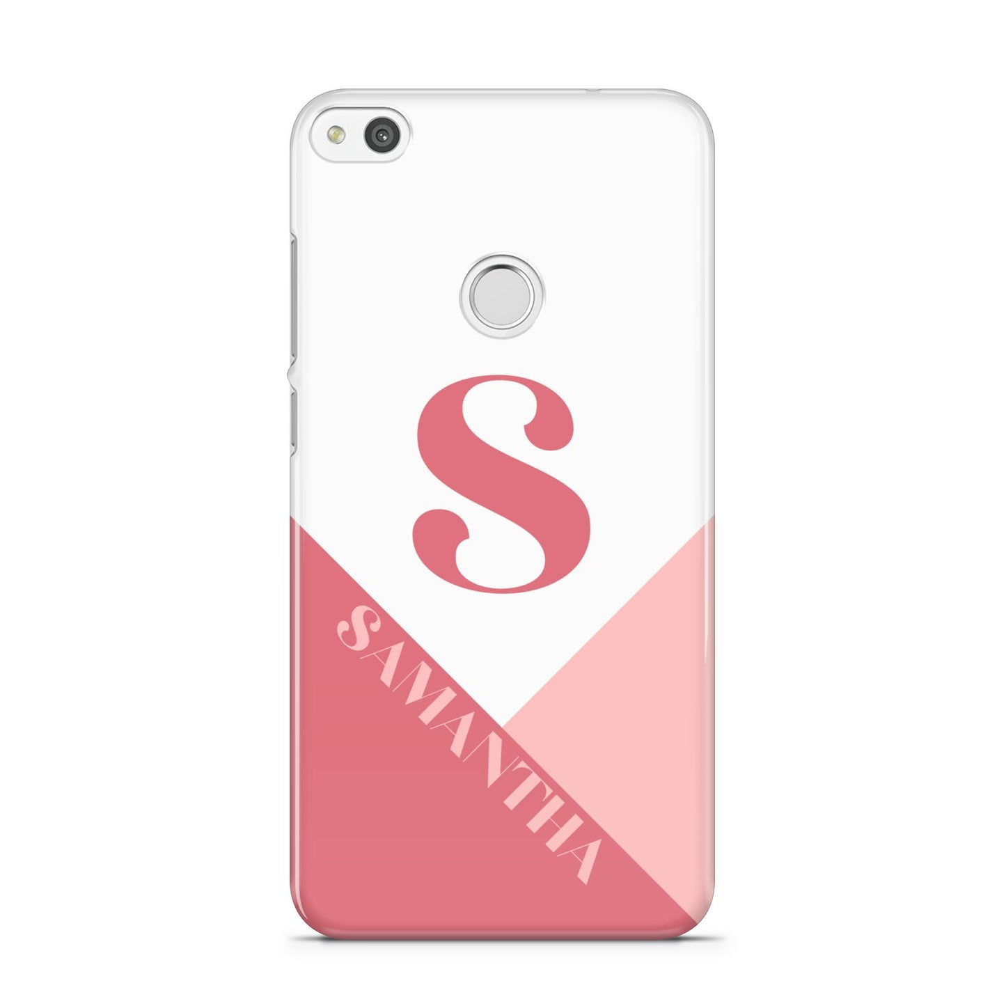 Abstract Pink Initial with Name Huawei P8 Lite Case