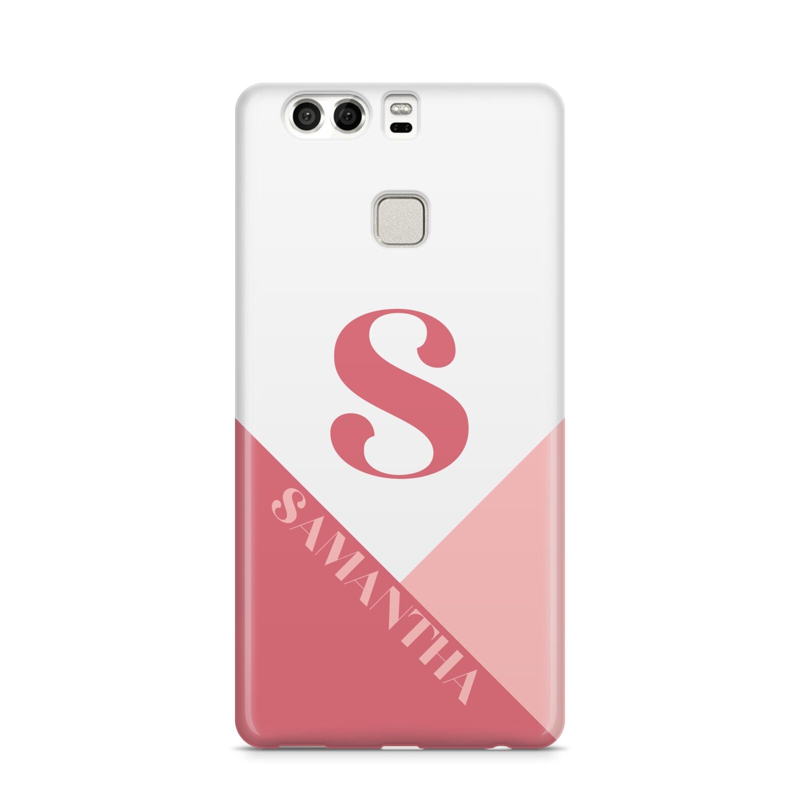 Abstract Pink Initial with Name Huawei P9 Case