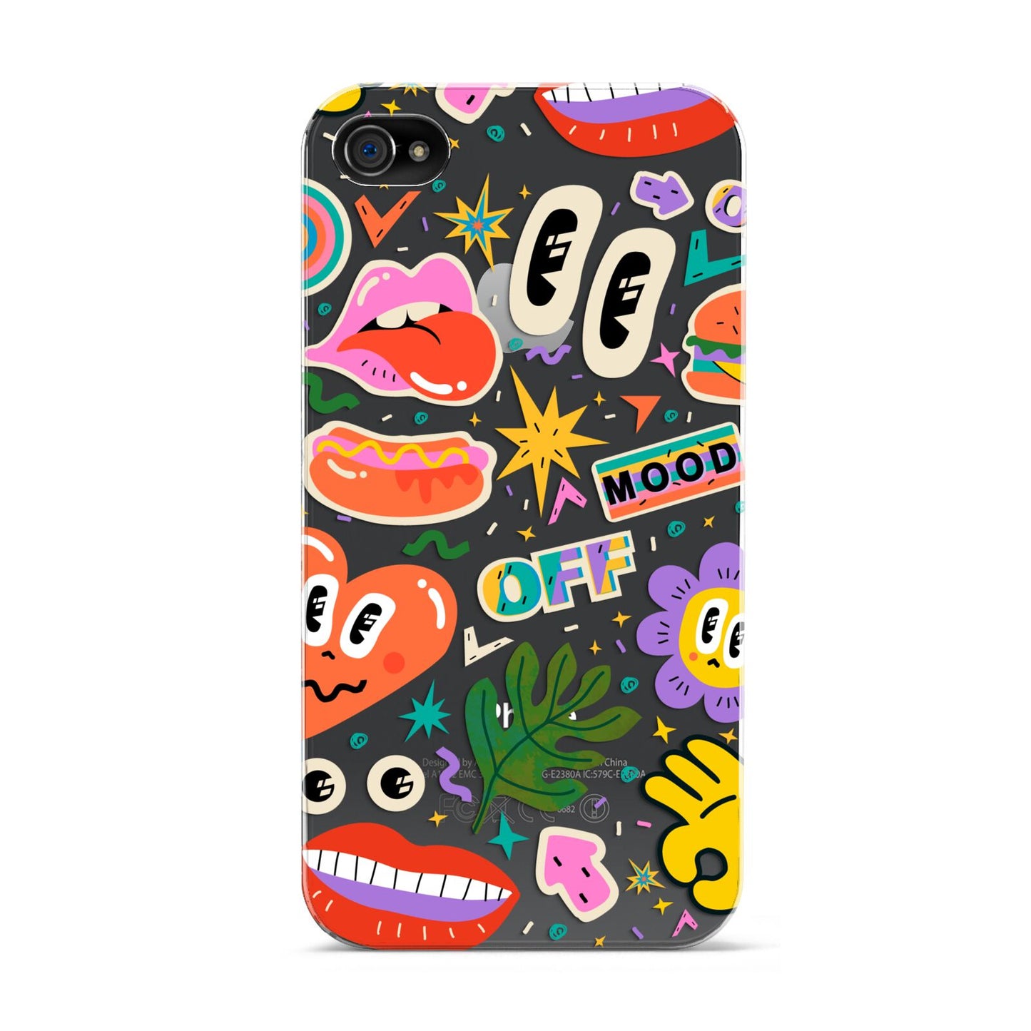 Abstract Shape Sticker Apple iPhone 4s Case