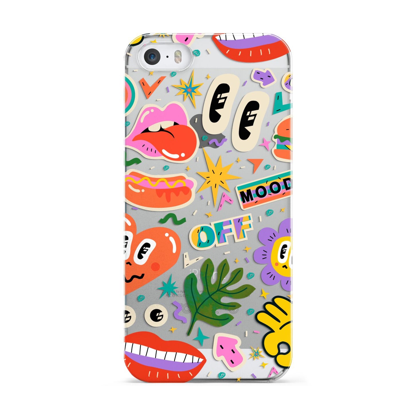 Abstract Shape Sticker Apple iPhone 5 Case