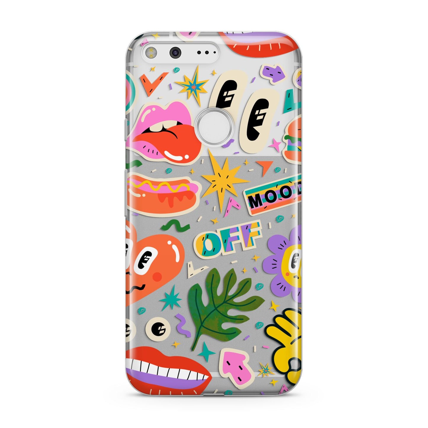 Abstract Shape Sticker Google Pixel Case