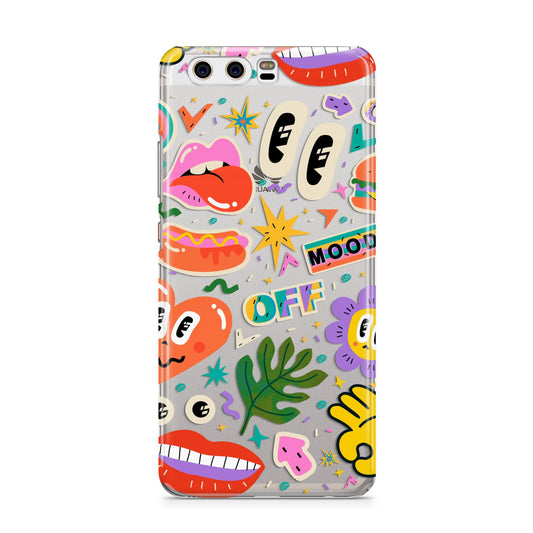 Abstract Shape Sticker Huawei P10 Phone Case