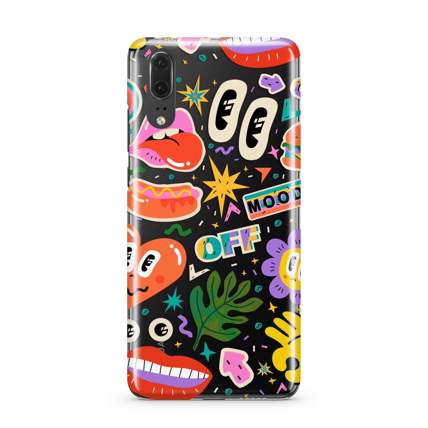 Abstract Shape Sticker Huawei P20 Phone Case