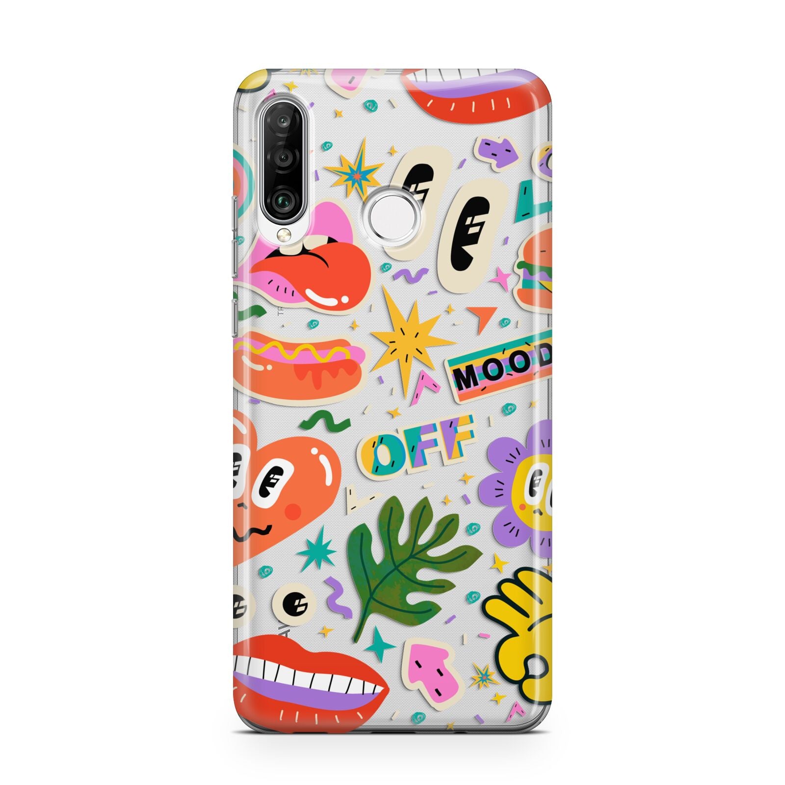 Abstract Shape Sticker Huawei P30 Lite Phone Case