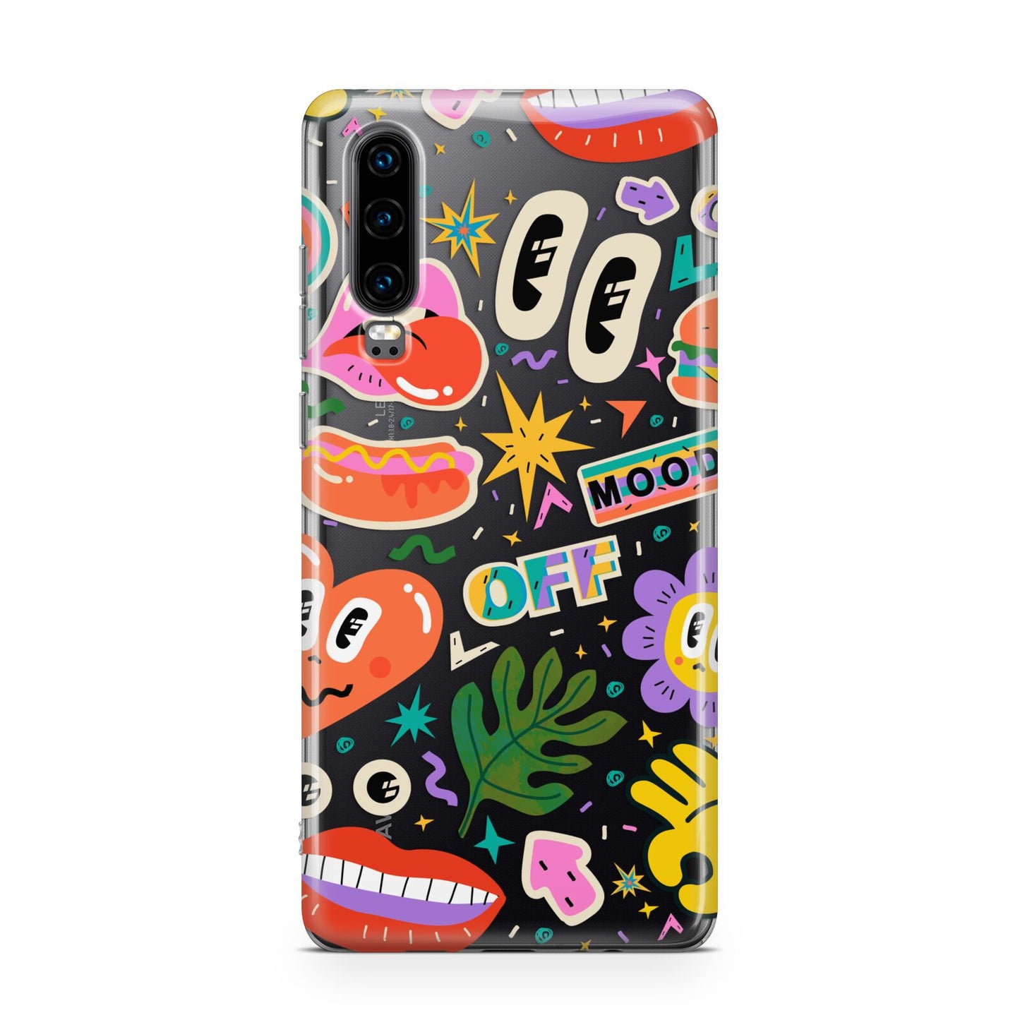 Abstract Shape Sticker Huawei P30 Phone Case