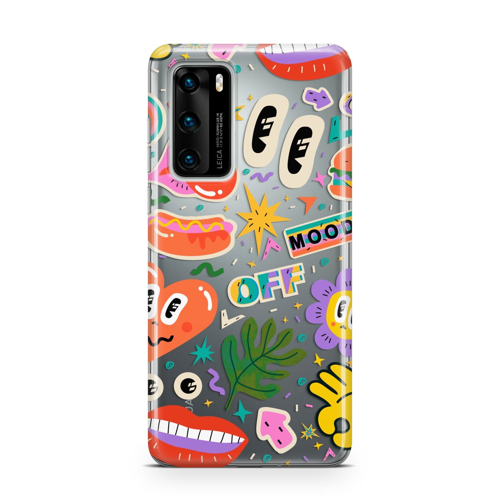 Abstract Shape Sticker Huawei P40 Phone Case