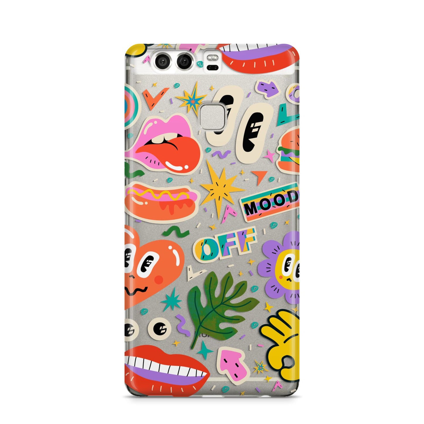 Abstract Shape Sticker Huawei P9 Case