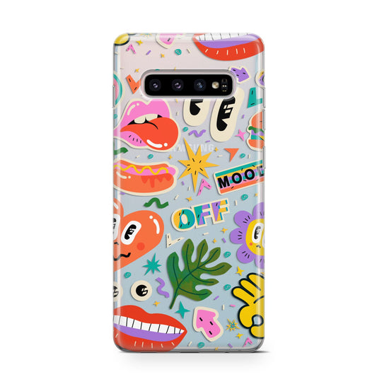 Abstract Shape Sticker Protective Samsung Galaxy Case