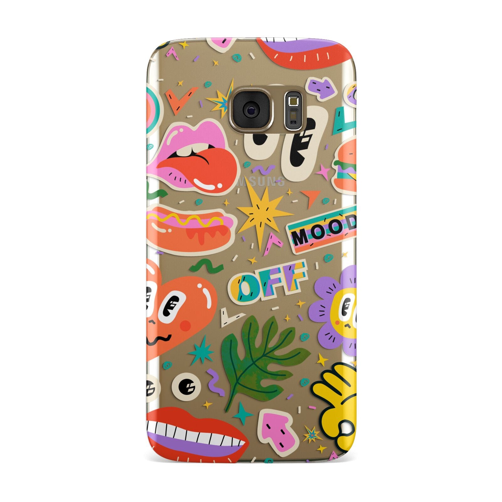 Abstract Shape Sticker Samsung Galaxy Case