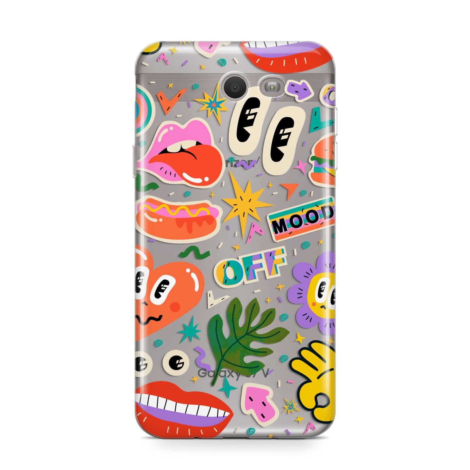 Abstract Shape Sticker Samsung Galaxy J7 2017 Case