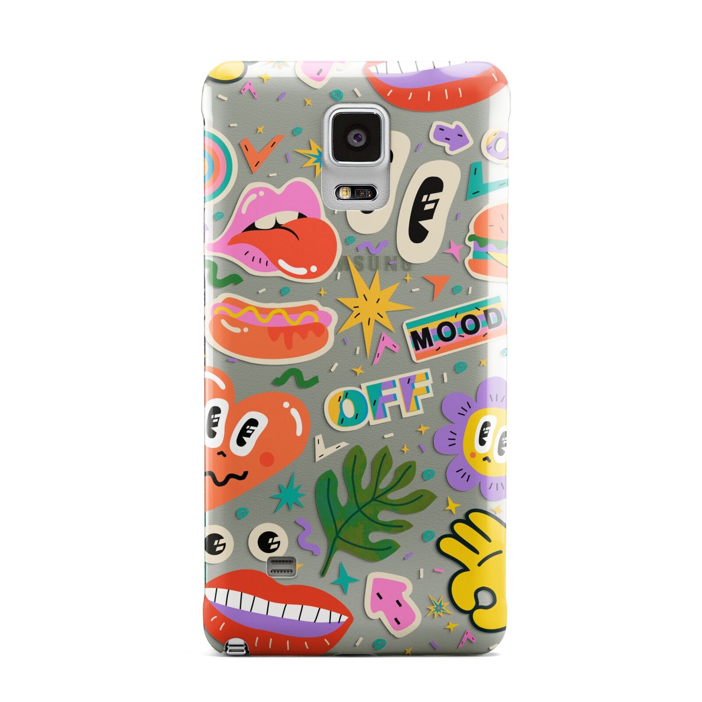 Abstract Shape Sticker Samsung Galaxy Note 4 Case