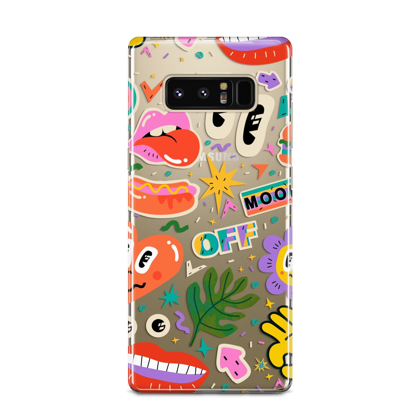 Abstract Shape Sticker Samsung Galaxy Note 8 Case