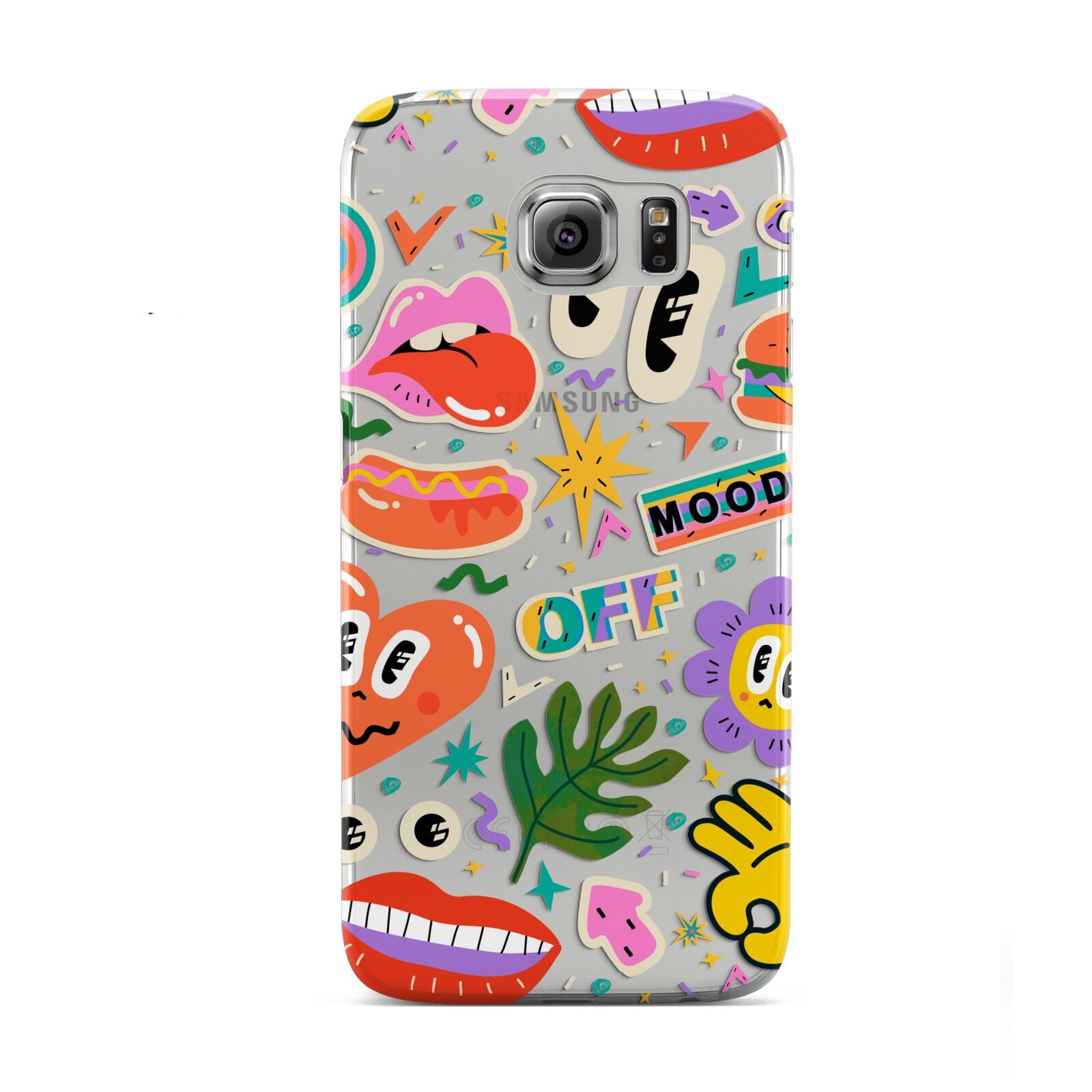 Abstract Shape Sticker Samsung Galaxy S6 Case