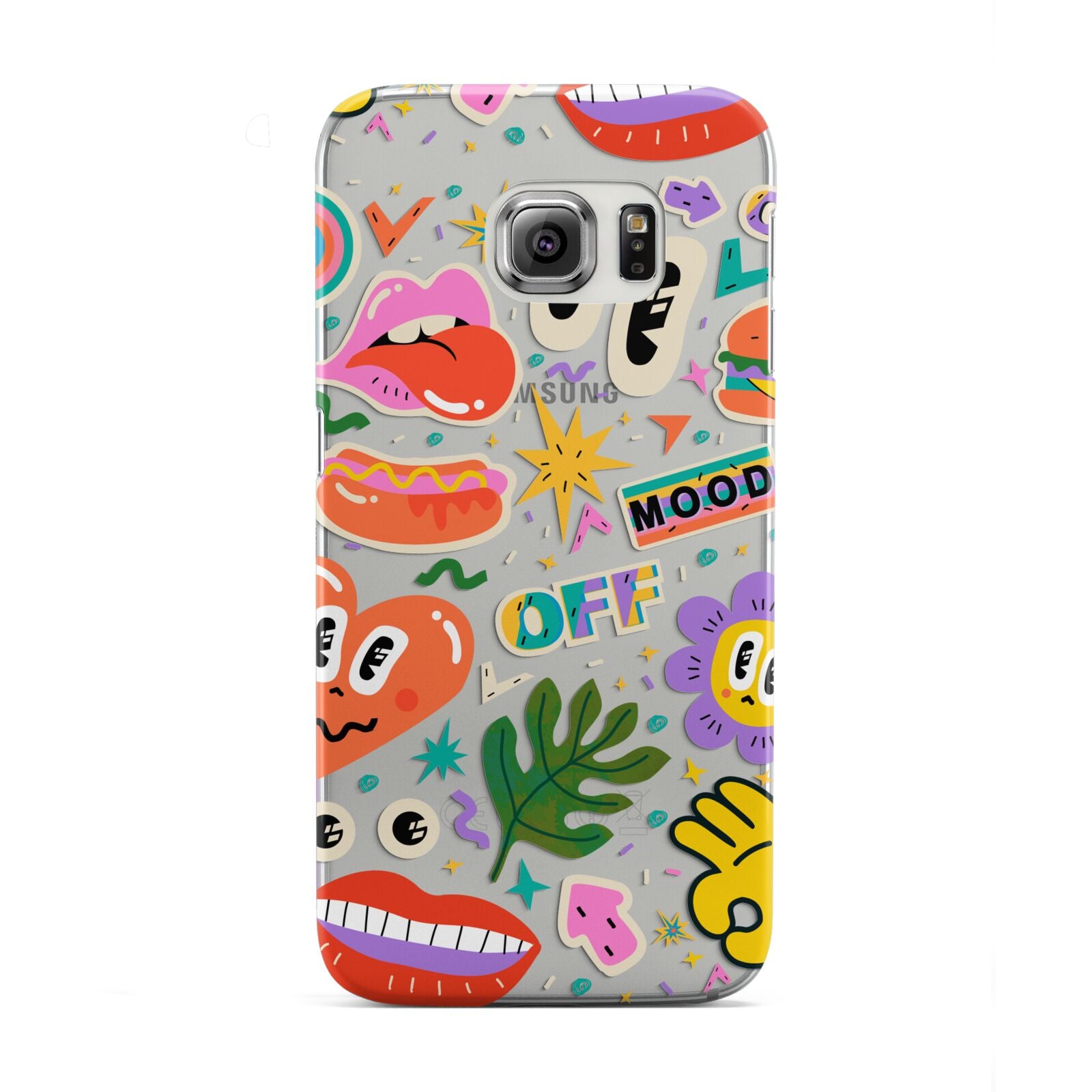 Abstract Shape Sticker Samsung Galaxy S6 Edge Case