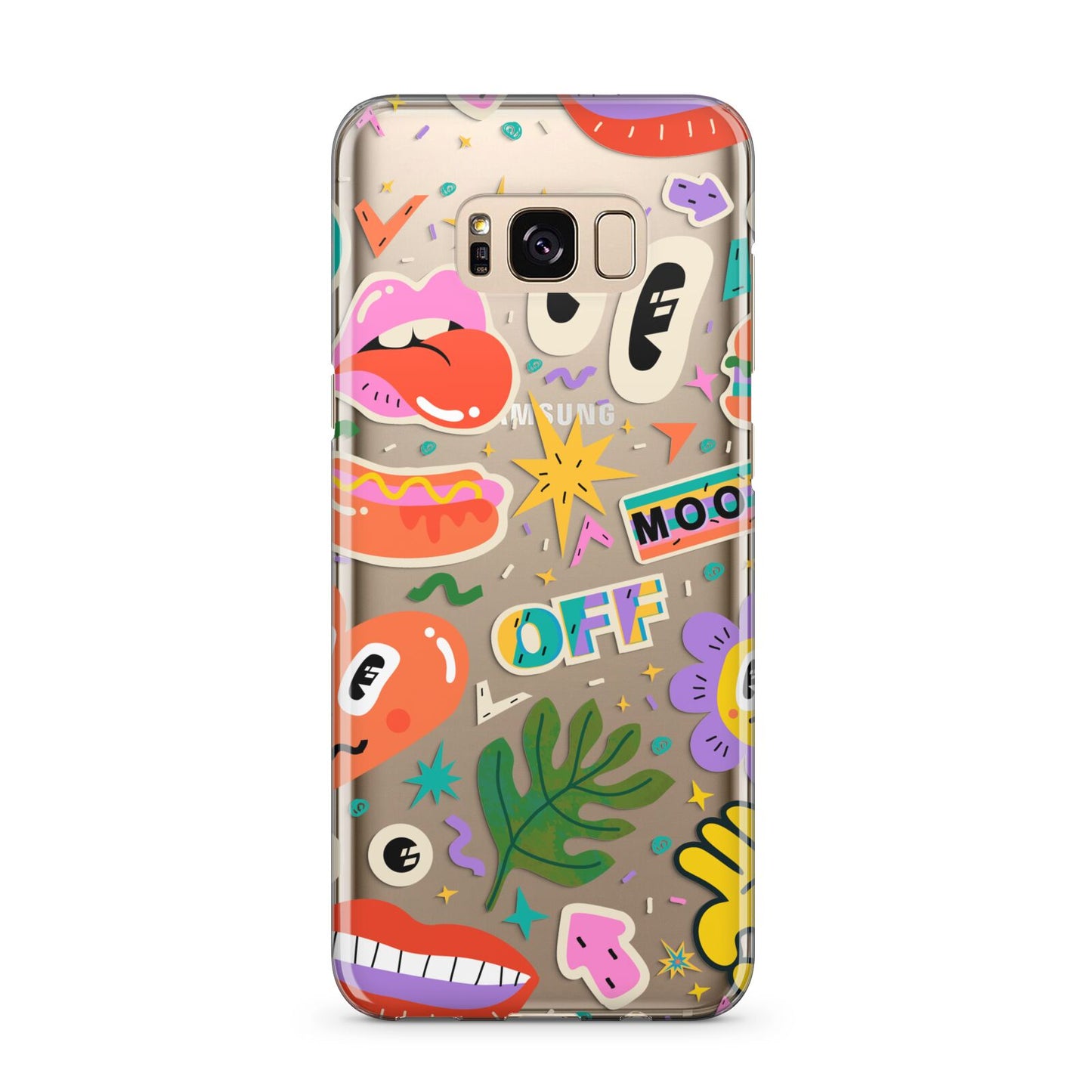 Abstract Shape Sticker Samsung Galaxy S8 Plus Case