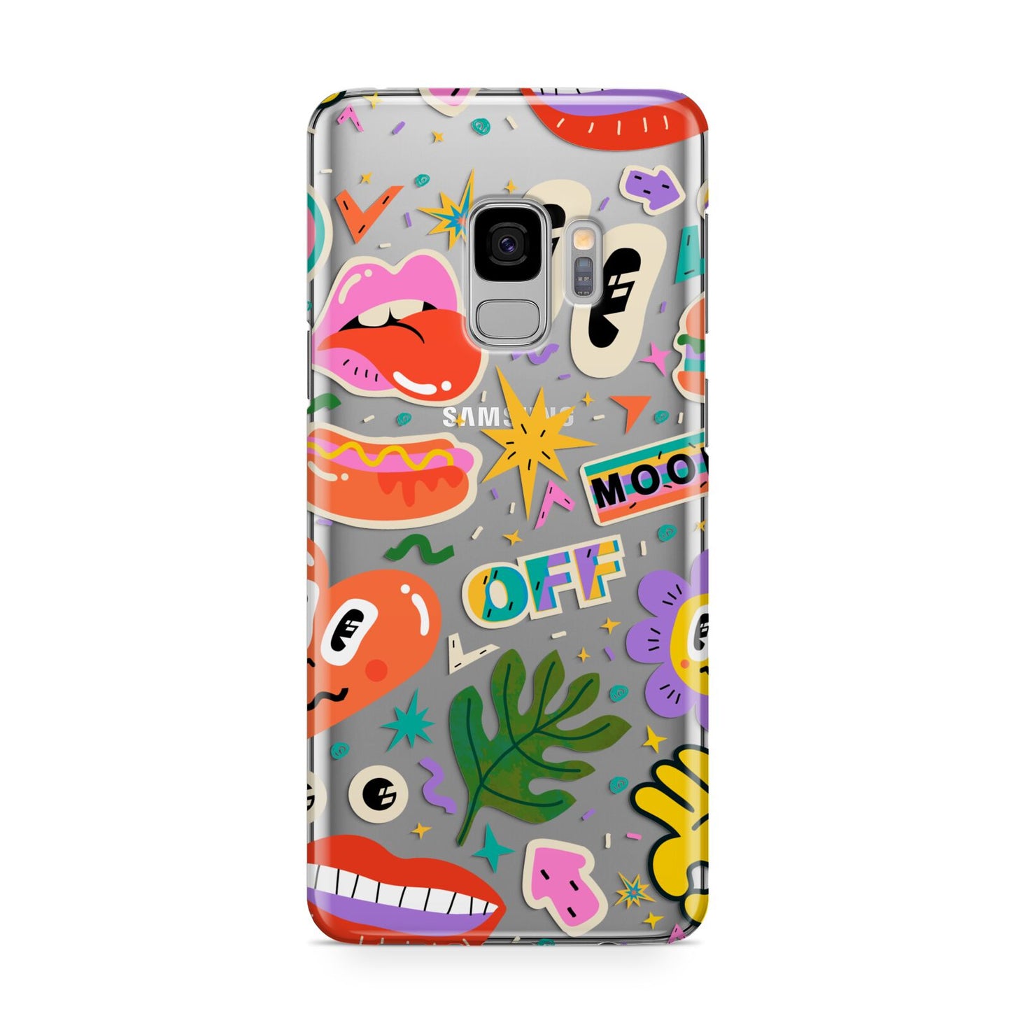 Abstract Shape Sticker Samsung Galaxy S9 Case