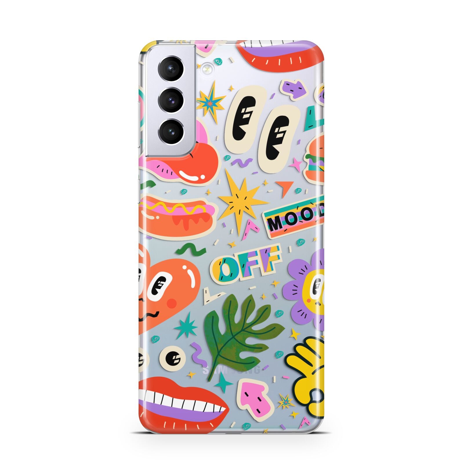 Abstract Shape Sticker Samsung S21 Plus Phone Case