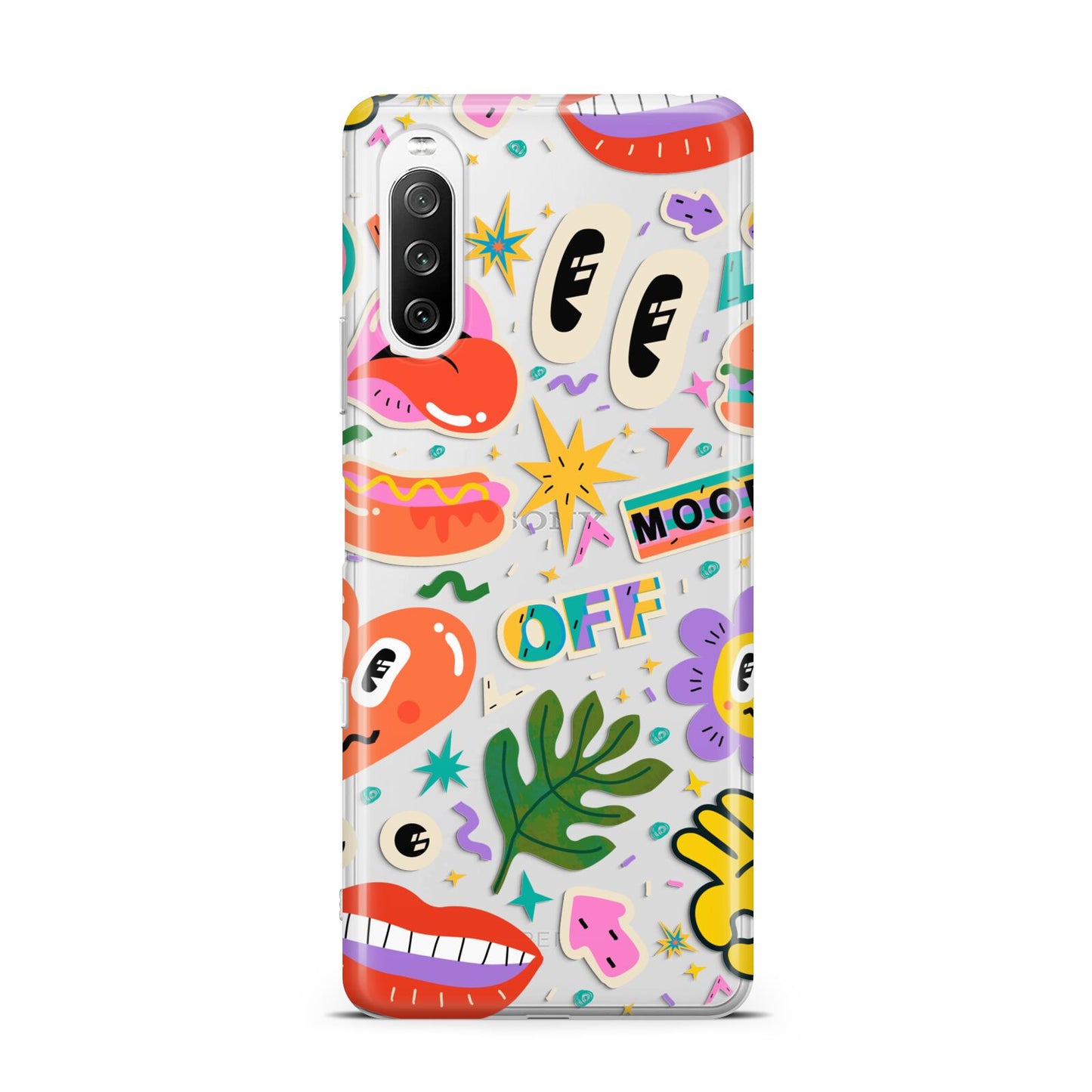 Abstract Shape Sticker Sony Xperia 10 III Case