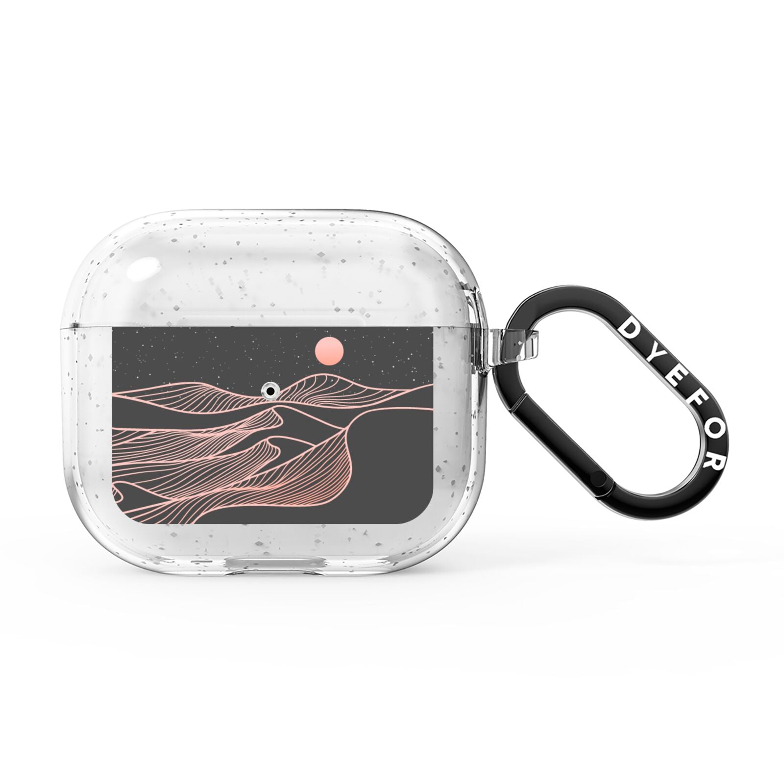 Abstract Sunset AirPods Glitter Case 3rd Gen