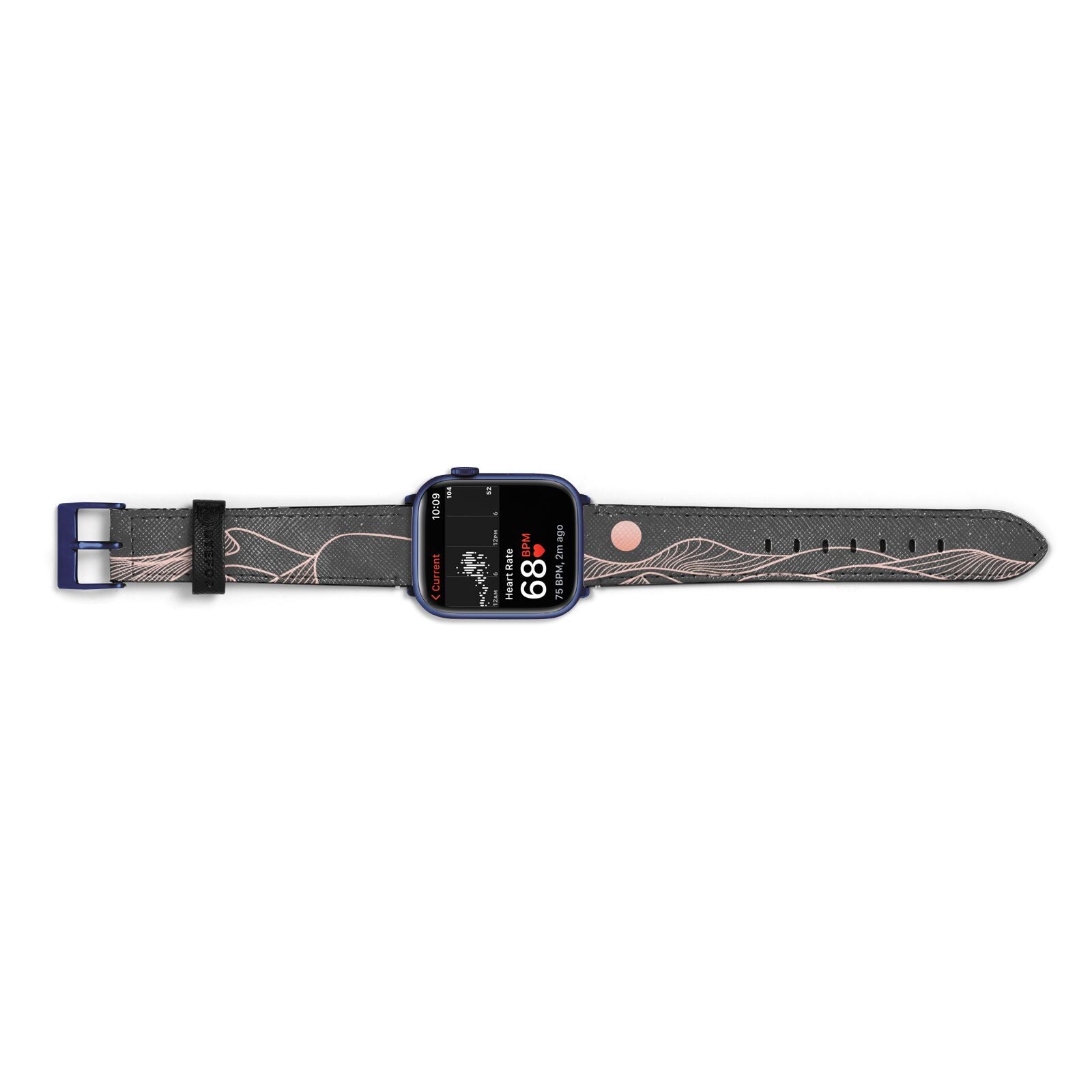 Abstract Sunset Apple Watch Strap Size 38mm Landscape Image Blue Hardware