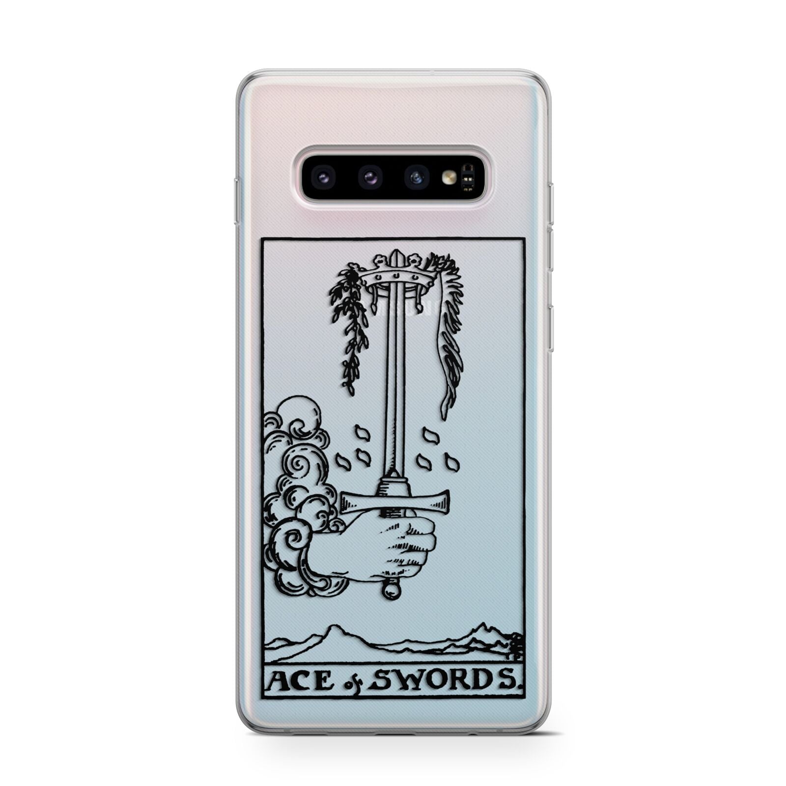 Ace of Swords Monochrome Protective Samsung Galaxy Case