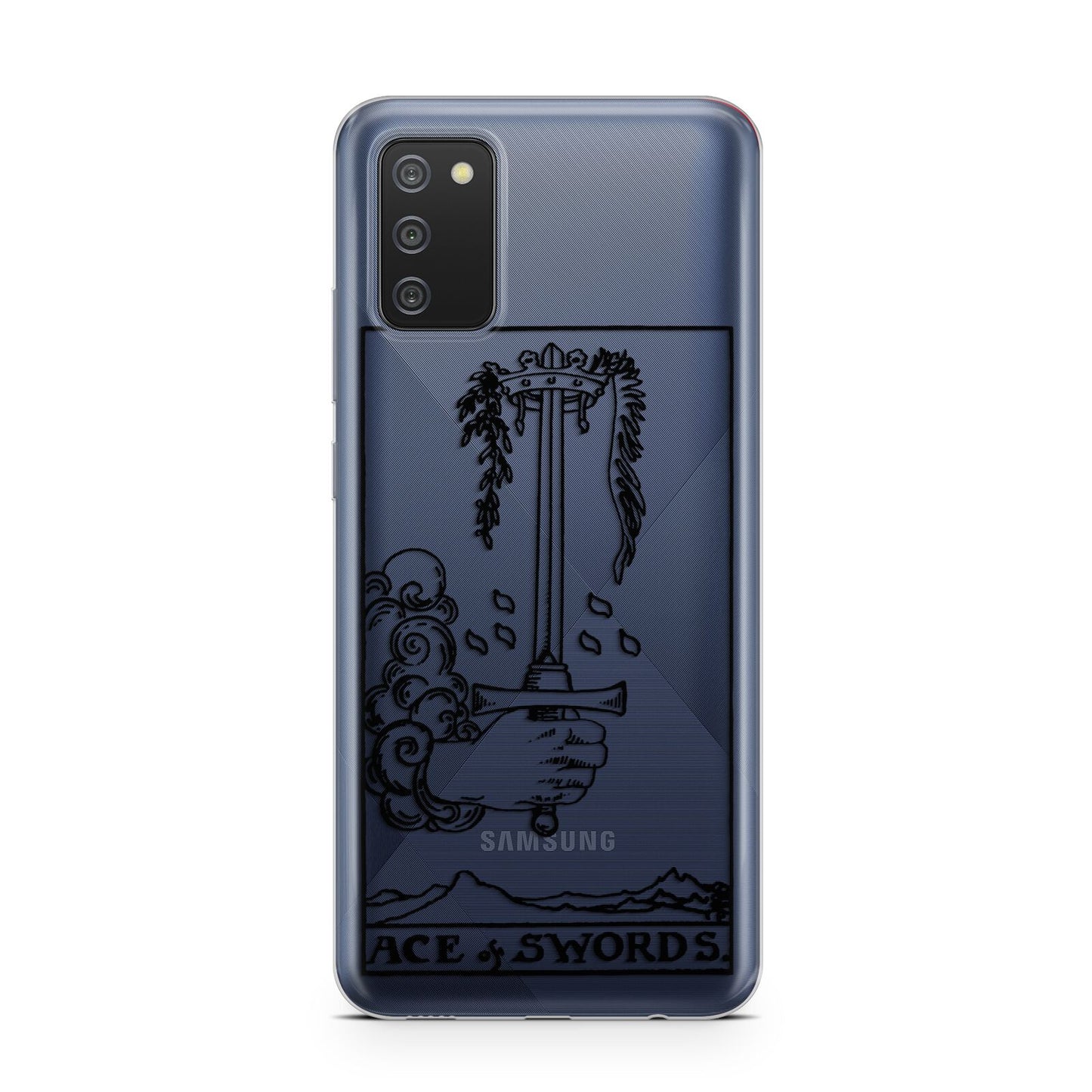 Ace of Swords Monochrome Samsung A02s Case