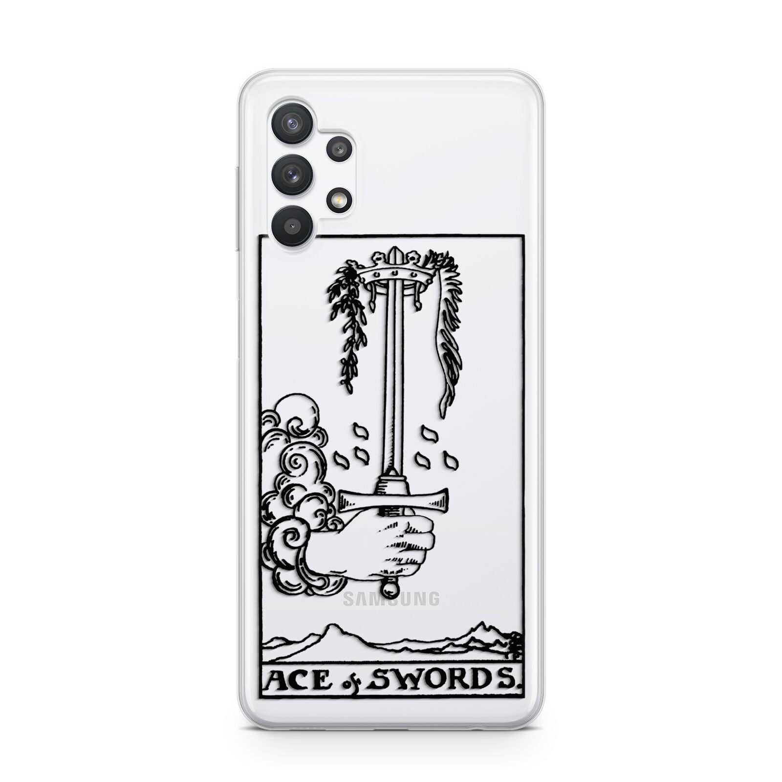 Ace of Swords Monochrome Samsung A32 5G Case