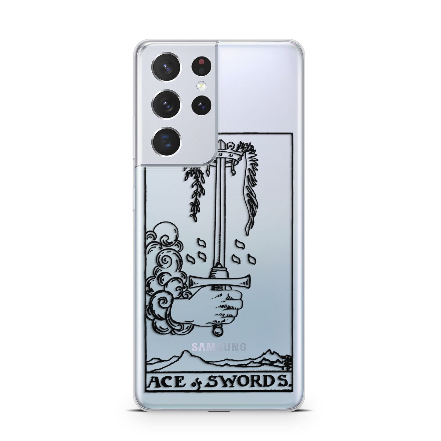 Ace of Swords Monochrome Samsung S21 Ultra Case