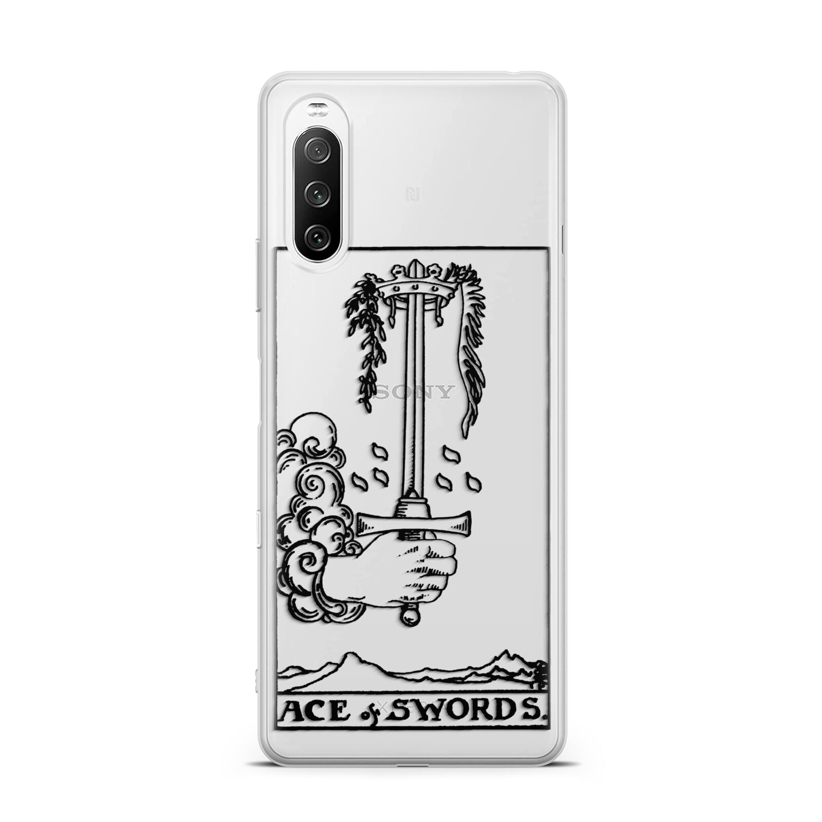 Ace of Swords Monochrome Sony Xperia 10 III Case