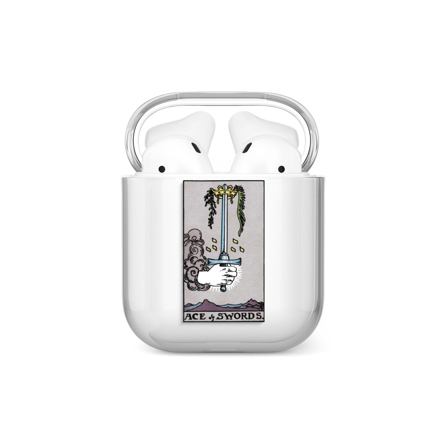 Ace of Swords Tarot Card AirPods Case